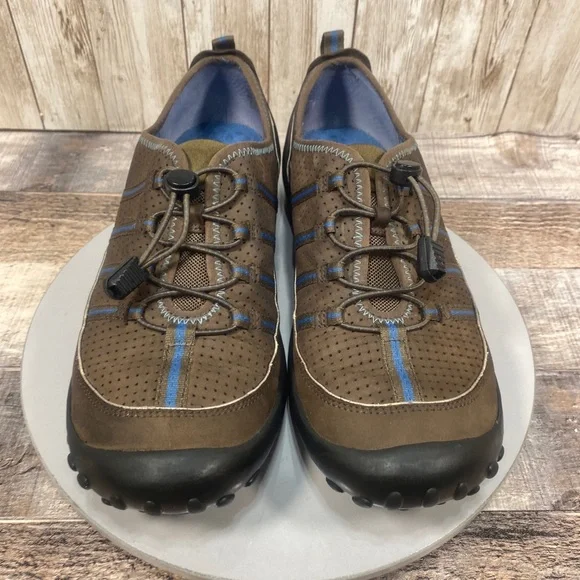Privo by Clarks Womens Brown & BlueSlip On Casual Comfort Walking Shoes 8.5 M - Picture 4 of 16